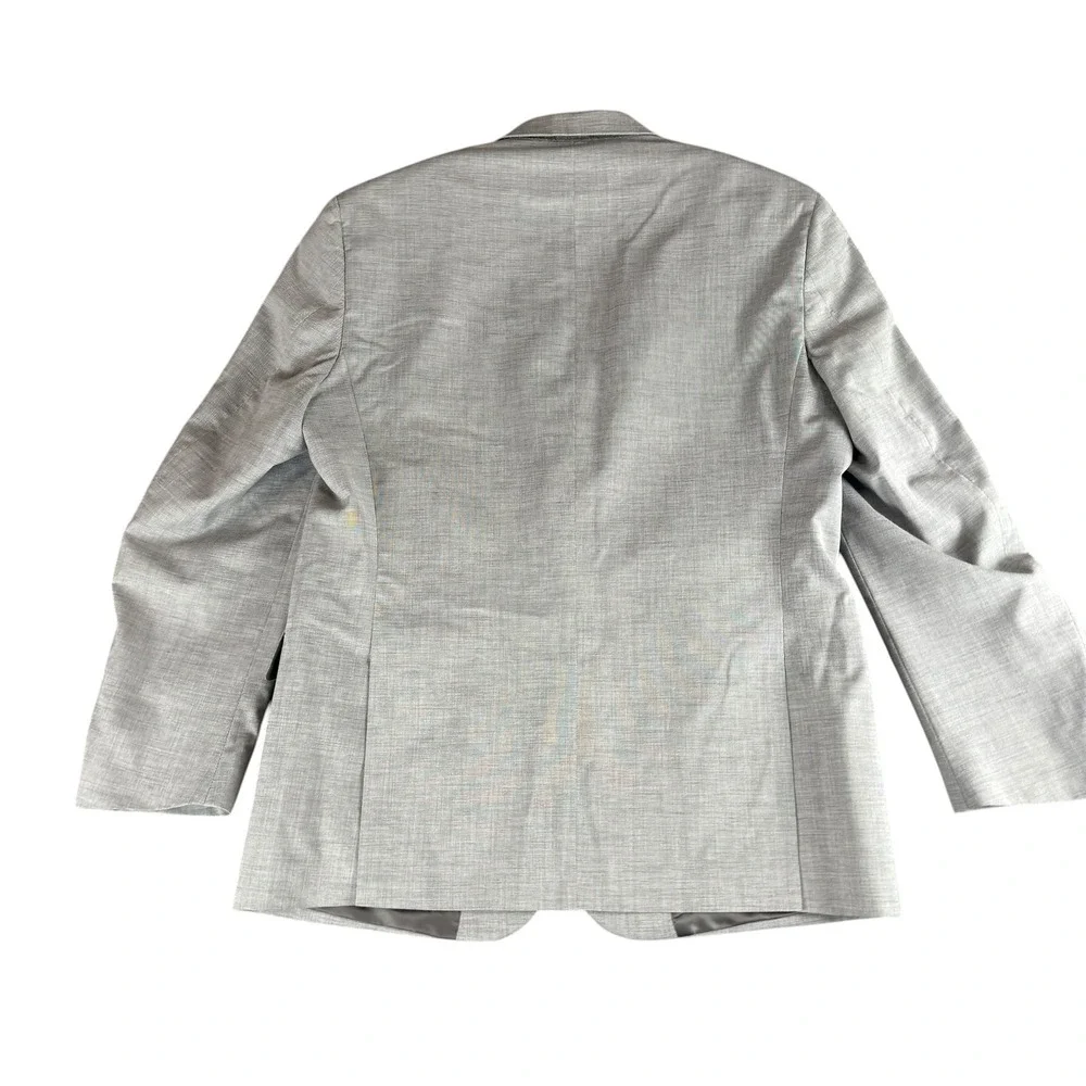 Kenneth Cole‎ Reaction Mens Light Gray 2 Button Blazer Sport Coat Jacket